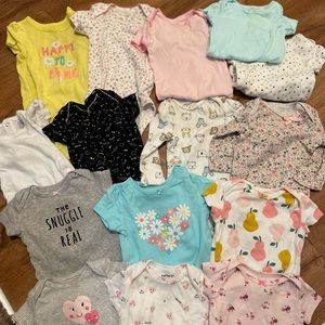 3mo Baby Girl Pants, pj’s & onesies